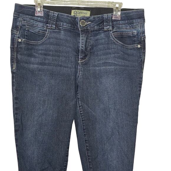 Democracy AB TECHNOLOGY Jeans Women SZ 14W Black Stretch Comfort Waistband - Picture 2 of 6
